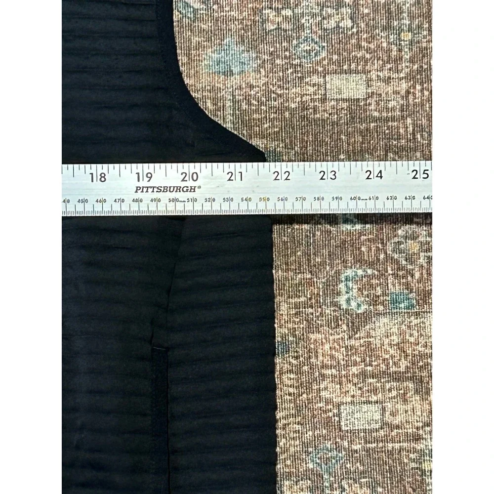 LL Bean Mens Airlight Fleece Vest Black Textured Full Zip Size Medium Corporate